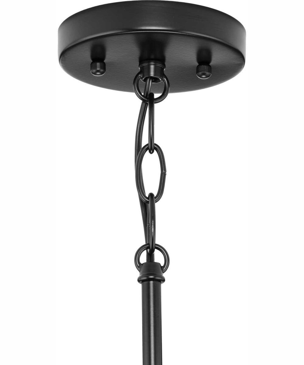 Hinton 1-Light Modern Farmhouse Pendant Matte Black