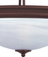 Maxim Maxim 3-Light Inverted Bowl Pendant Oil Rubbed Bronze 5845MROI