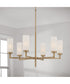 Alyssa 6-Light Chandelier Aged Brass