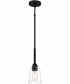 McIntire Small 1-light Mini Pendant Matte Black