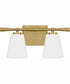 Brindley Medium 2-light Bath Light Aged Brass