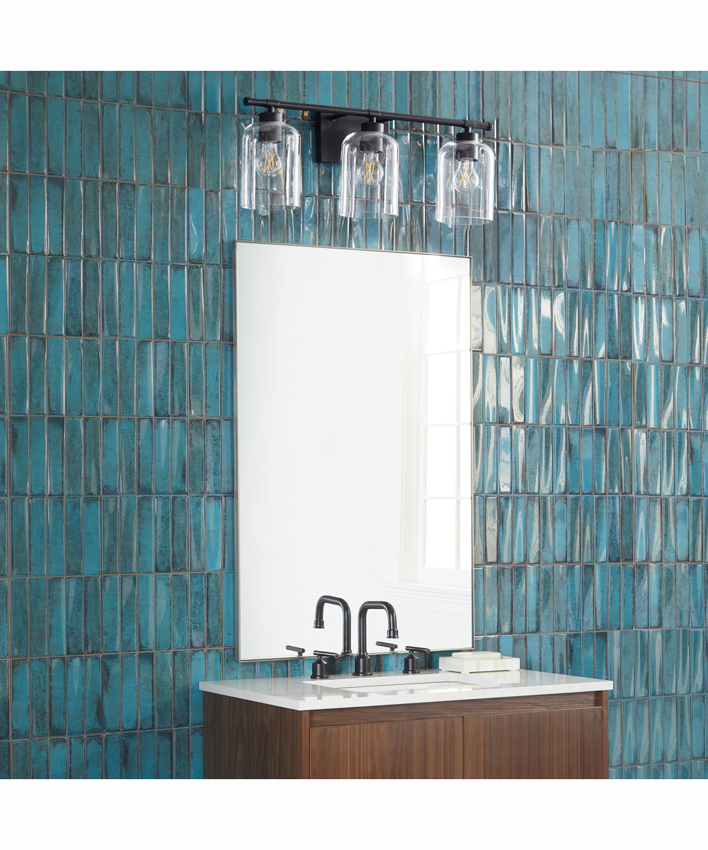 Tribute 3-light Bath Vanity Light Matte Black