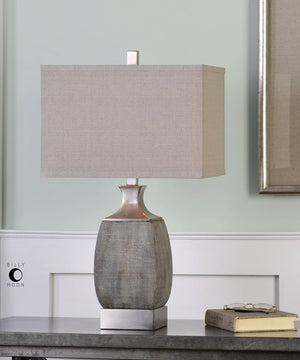 28"H Caffaro Rust Bronze Table Lamp