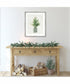 White and Bright Christmas Tree II Plaid by Danhui Nai Wood Framed Wall Art Print (21  W x 25  H), Shiplap White Narrow Frame