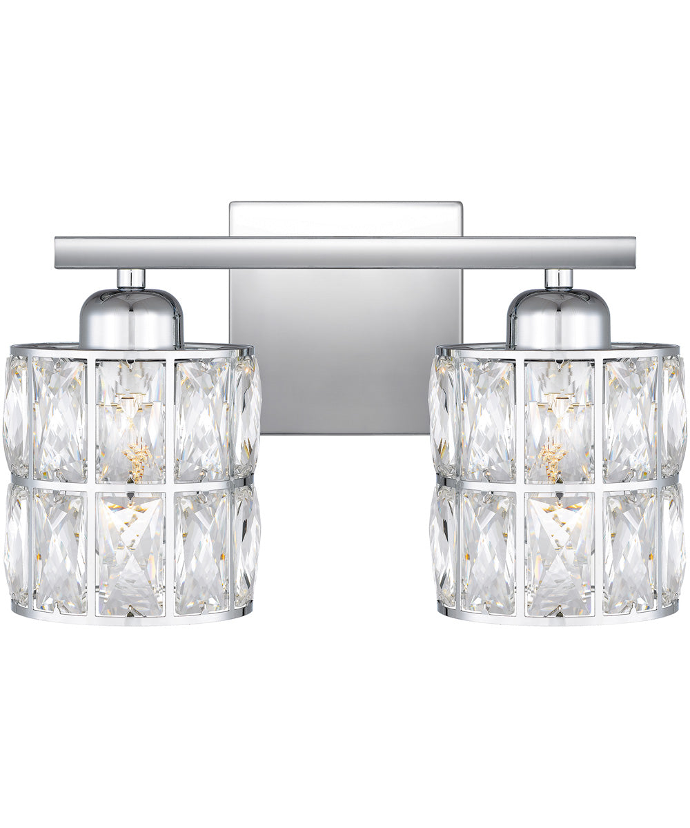 Gibson Medium 2-light Bath Light Polished Chrome