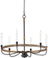 Franklin 6-Light Chandelier Driftwood / Black
