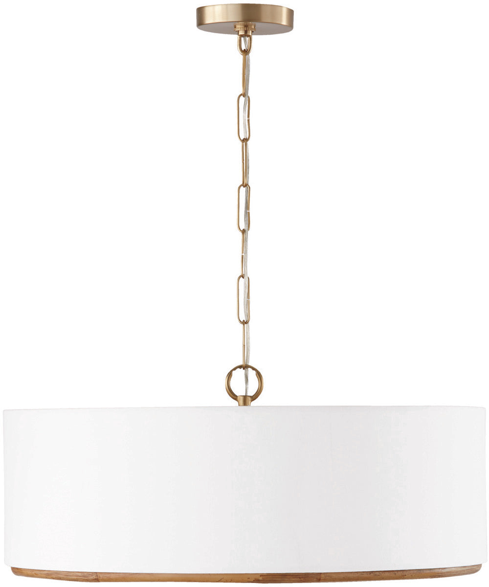 Soleil 4-Light Pendant Matte Brass