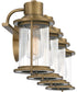 Riggs Extra Large 4-light Bath Light Weathered Brass