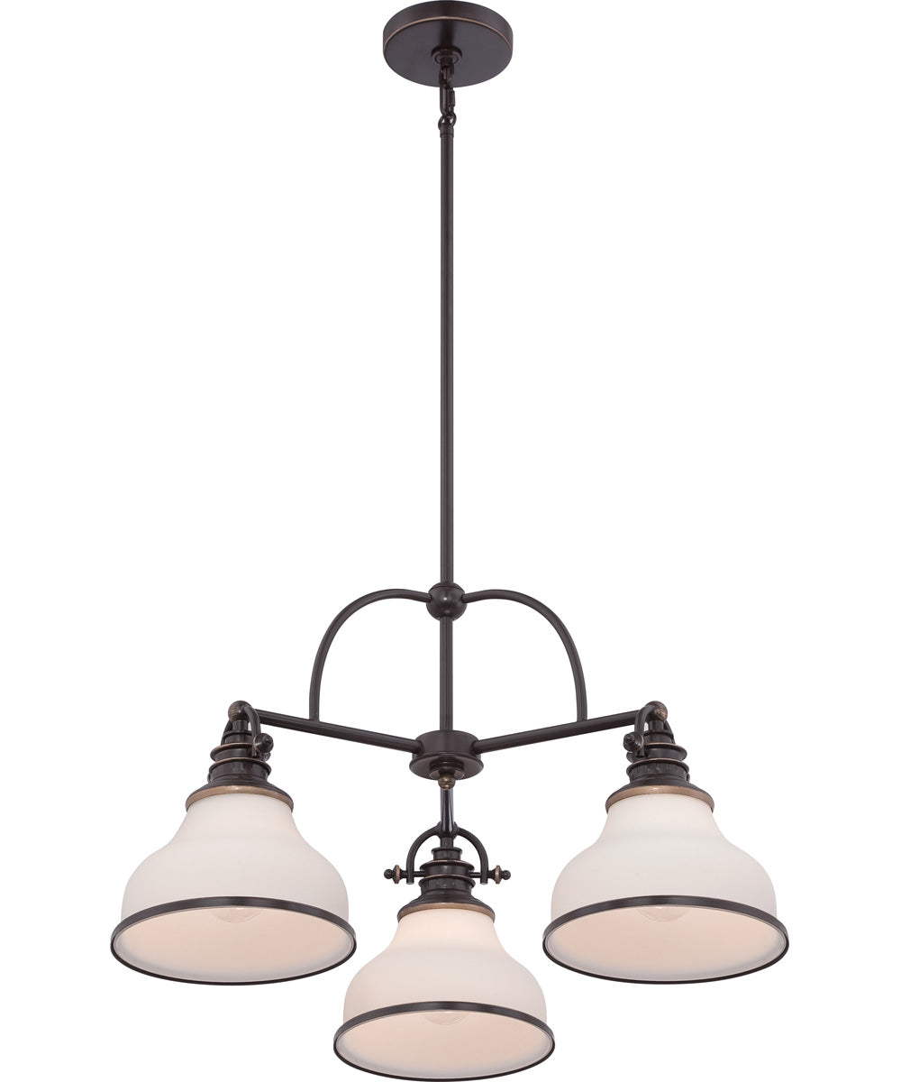 Grant 3-light Chandelier Palladian Bronze