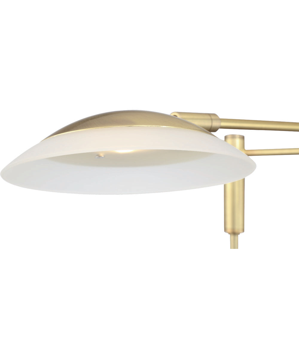 Meran Turbo LED Floor Lamp Satin Brass