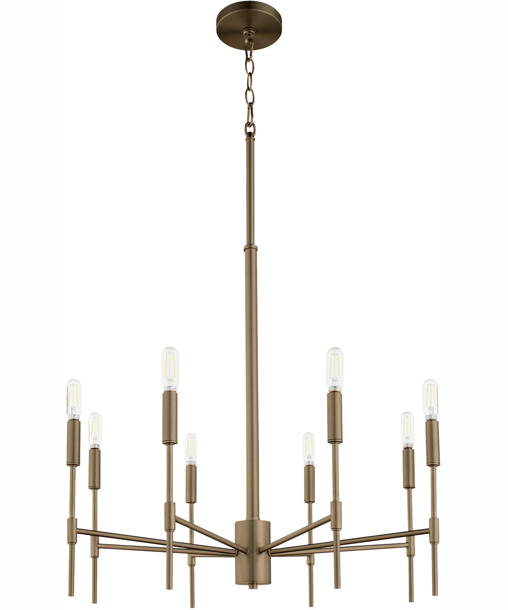 Hamilton 8-light Chandelier Dark Brass