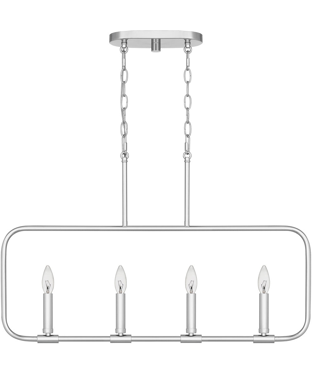 Abner 4-light Island Light Polished Chrome