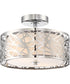 Abode Small 2-light Semi Flush Mount Polished Chrome
