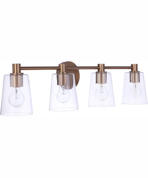 Emilio 4-Light Vanity Satin Brass