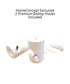 2 Light Swag Plug-In Pendant 16"w Light Oatmeal Linen Drum with Diffuser, White Cord