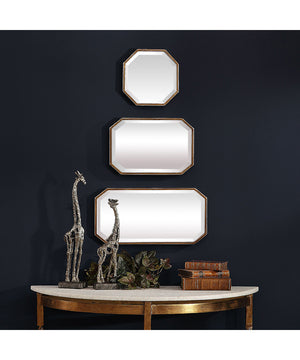 Trois Gold Mirrors, Set of 3