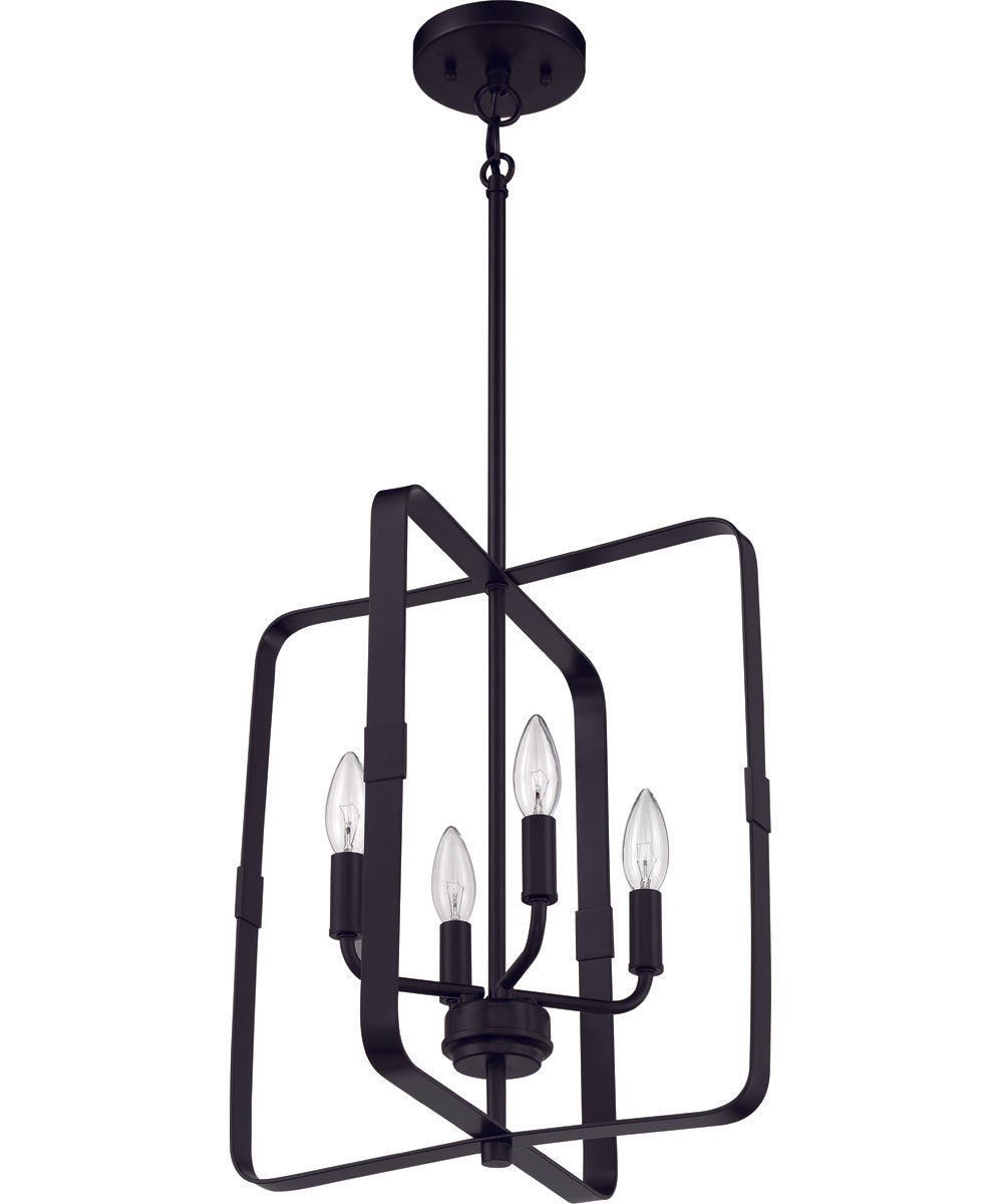 Stowe 4-Light Foyer Flat Black