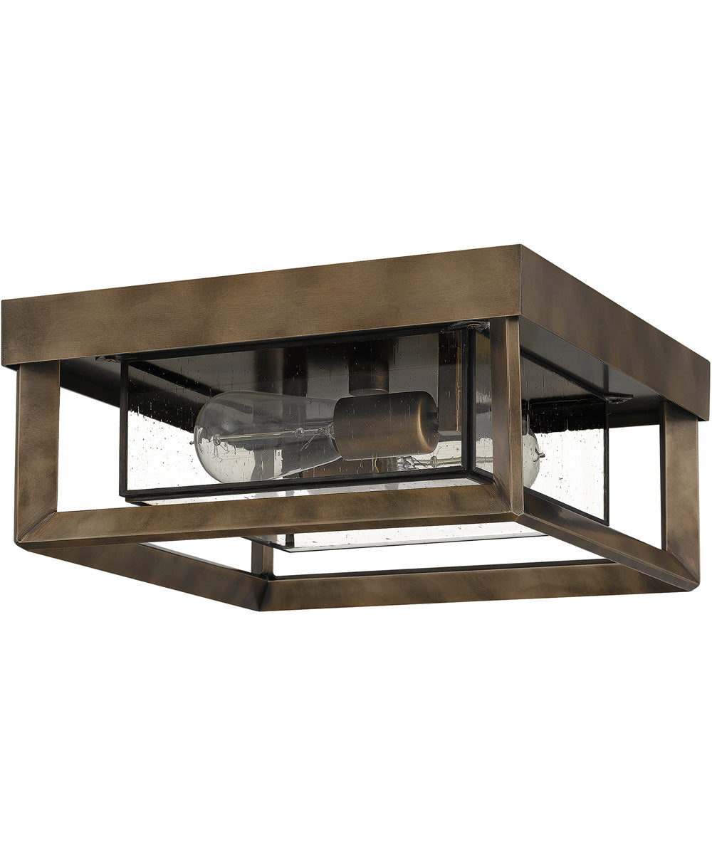 Infinger 2-light Semi Flush Mount Statuary Bronze