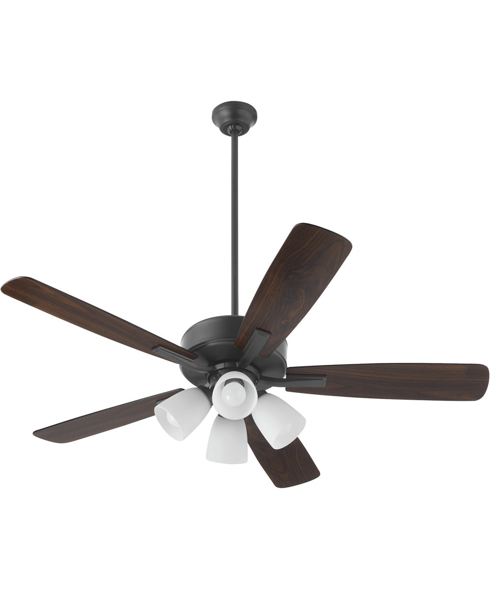 52" Ovation 4-light LED Ceiling Fan Matte Black