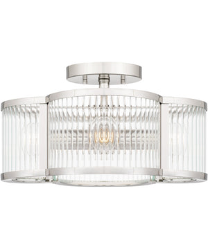 Aster 4-light Semi Flush Mount Polished Nickel