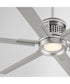 65" Zeus Patio Ceiling Fan Satin Nickel
