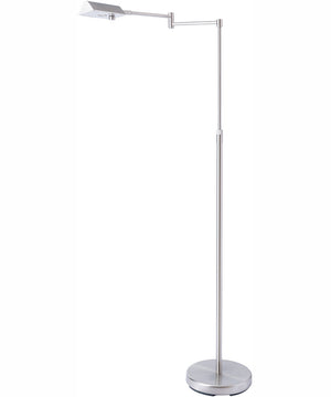 Pharma Collection 1-Light Led Floor Lamp Brushed Nickel