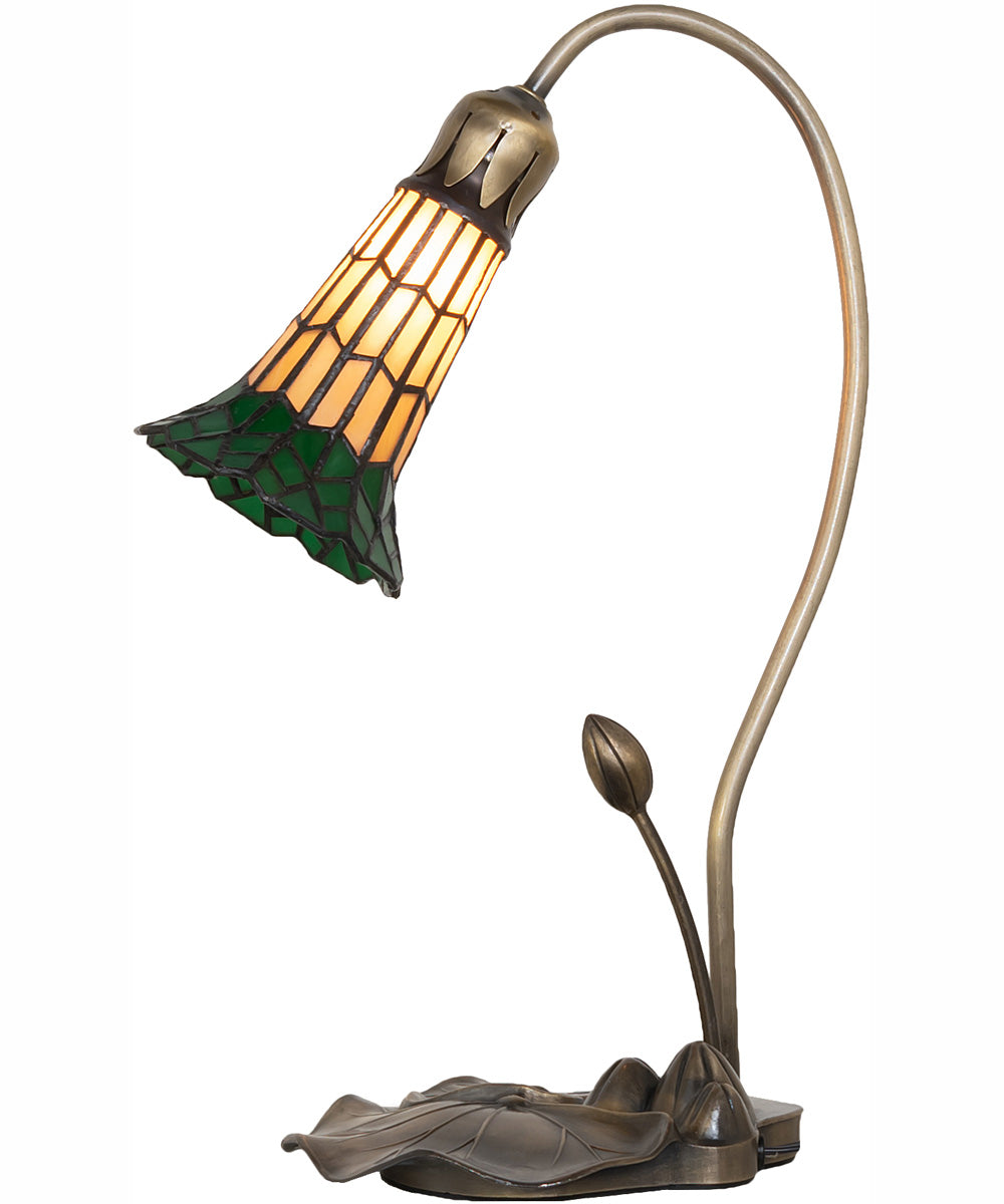16" High Stained Glass Pond Lily Accent Lamp