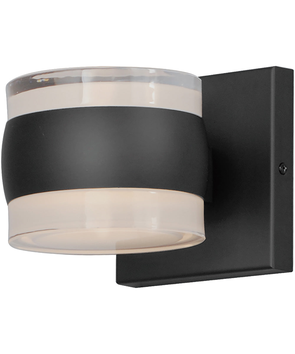 Modular Can 2-Light LED Sconce Black