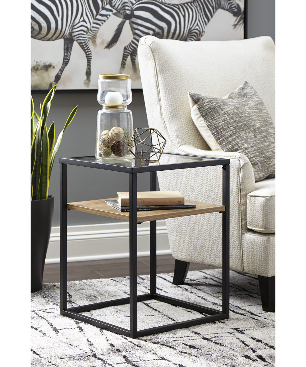 Harrelburg Accent Table Light Brown/Black