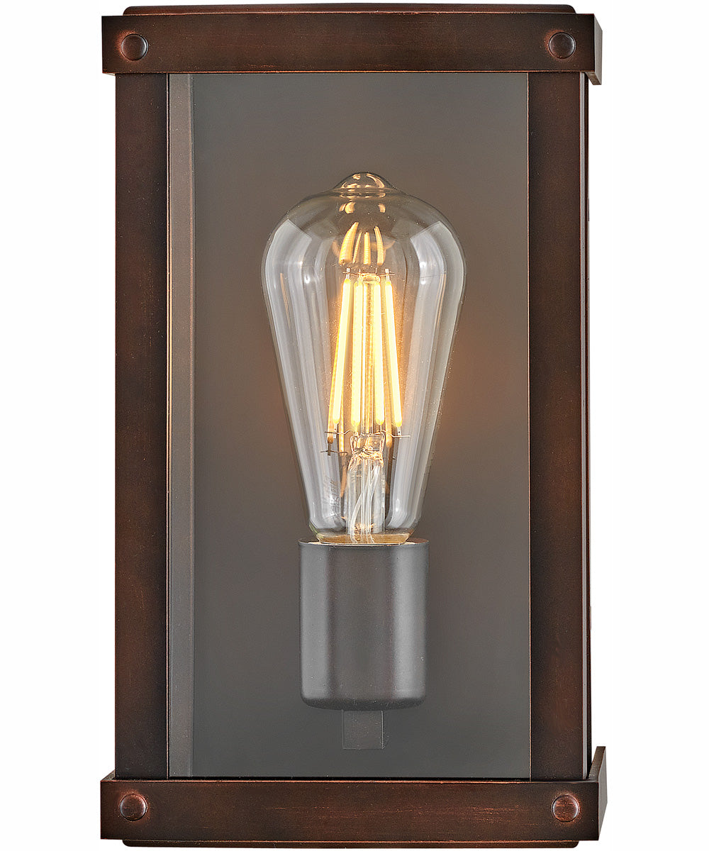 Beckham 1-Light Extra Small Wall Mount Lantern in Blackened Copper