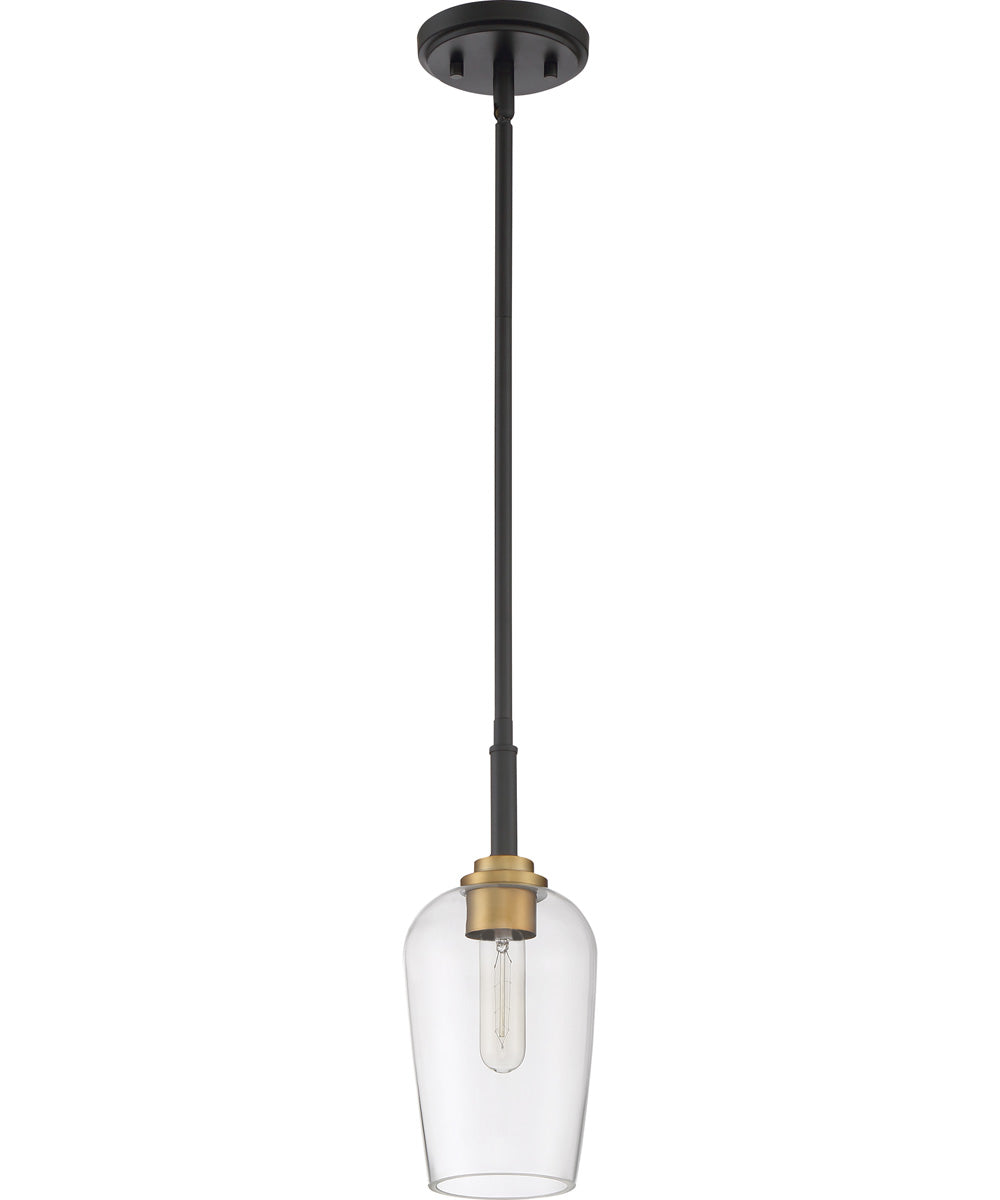 Sagamore Small 1-light Mini Pendant Earth Black