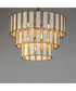 Miramar 7-Light Chandelier Capiz / Natural Aged Brass