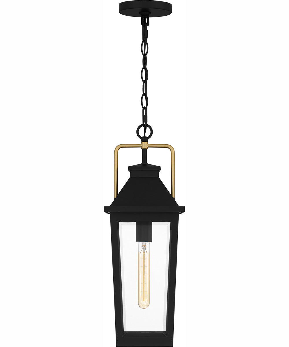 Buckley Large 1-light Outdoor Pendant Light Coastal Armour Aluminum Matte Black