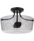 Tyler 2-Light Semi Flush Flat Black
