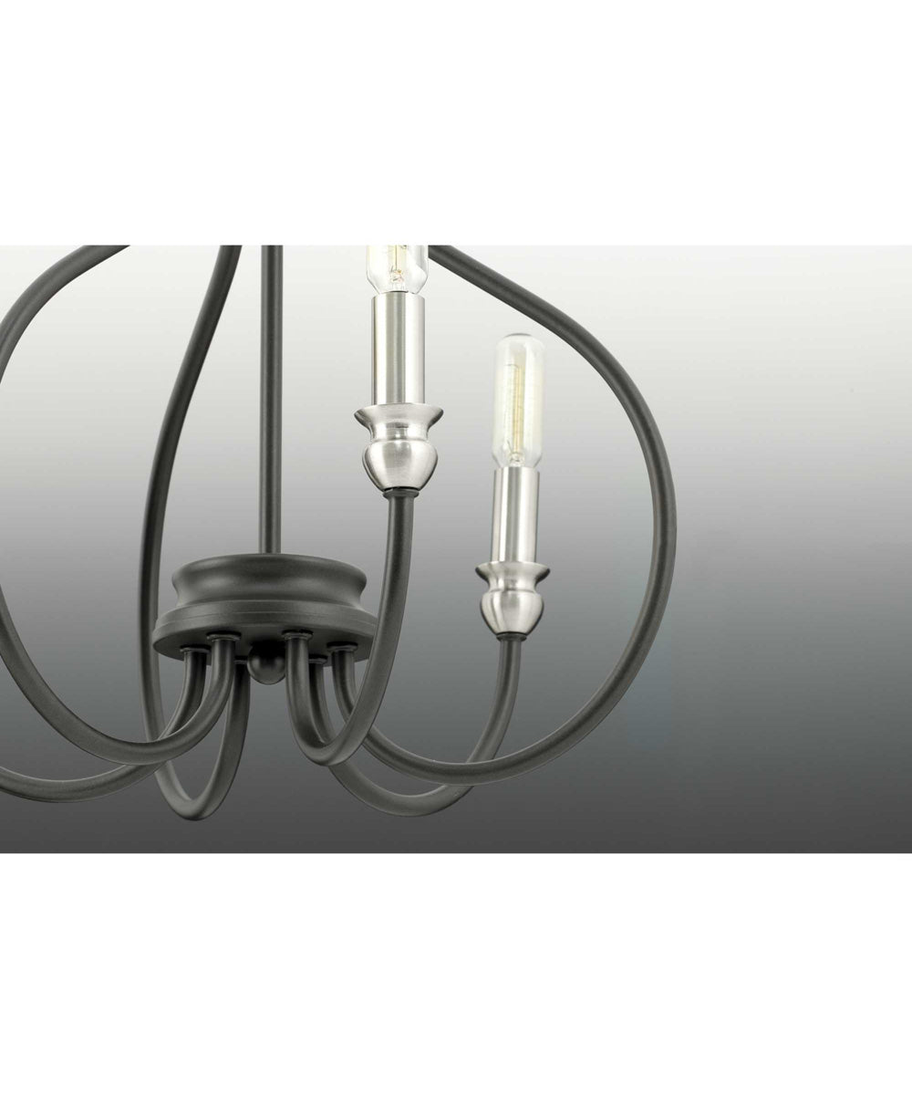 Whisp 3-Light Semi-Flush Convertible Graphite