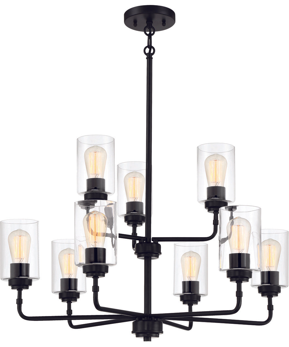 Stowe 9-Light Chandelier Flat Black