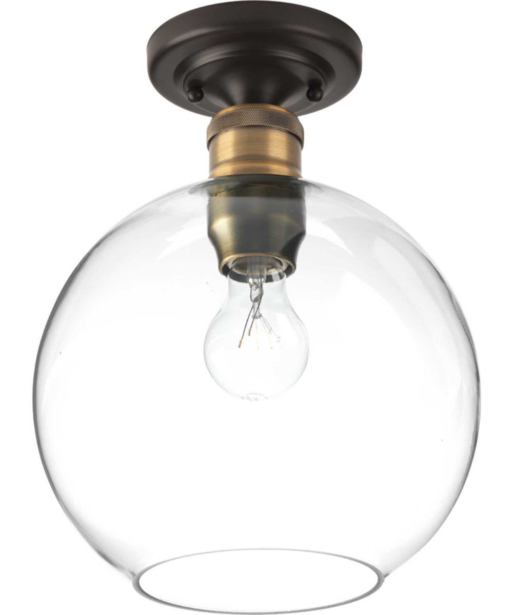 Hansford 1-Light 10" Flush Mount Antique Bronze