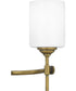 Aria Extra Large 4-light Bath Light Weathered Brass