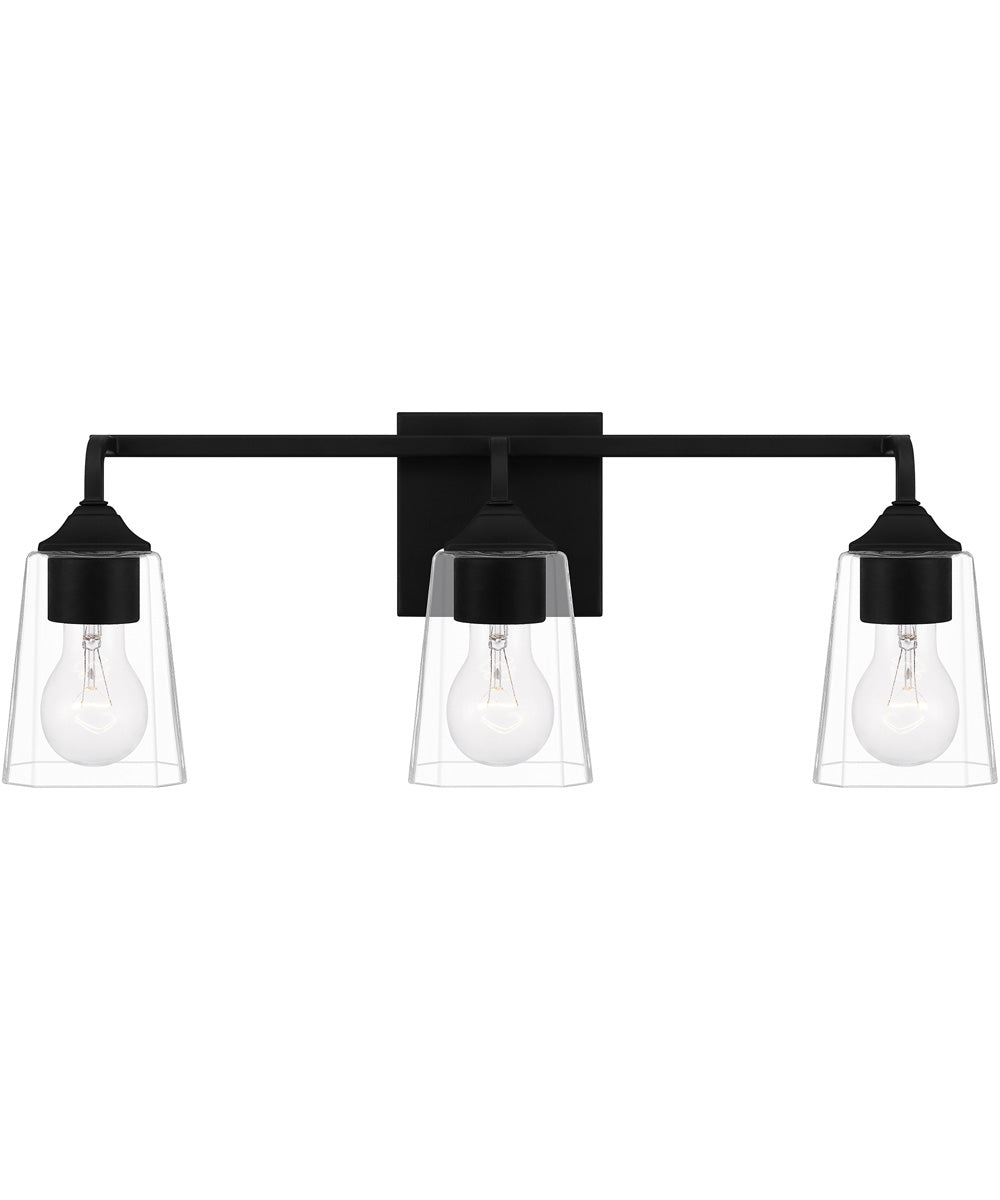 Thoresby Large 3-light Bath Light Matte Black
