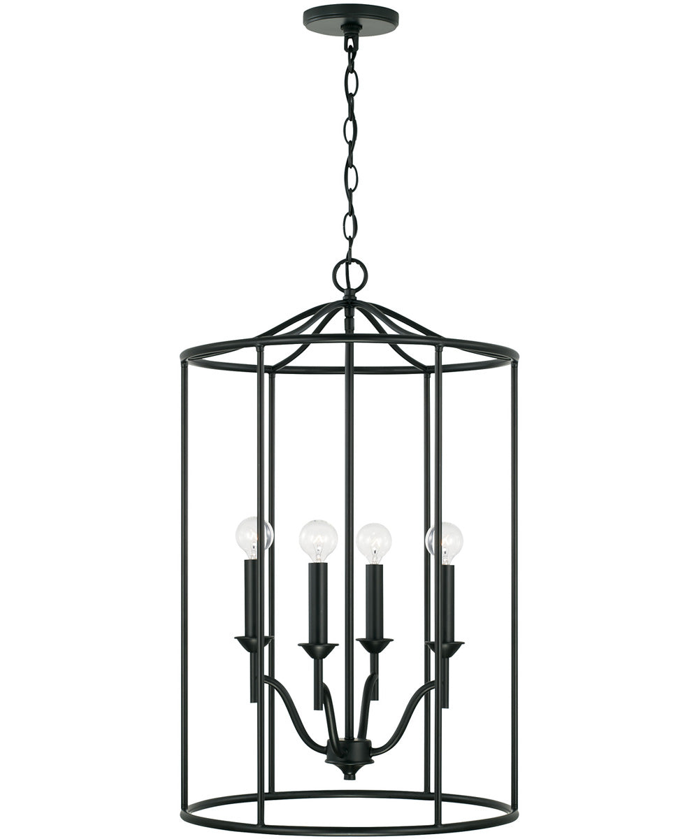 Peyton 4-Light Foyer Matte Black