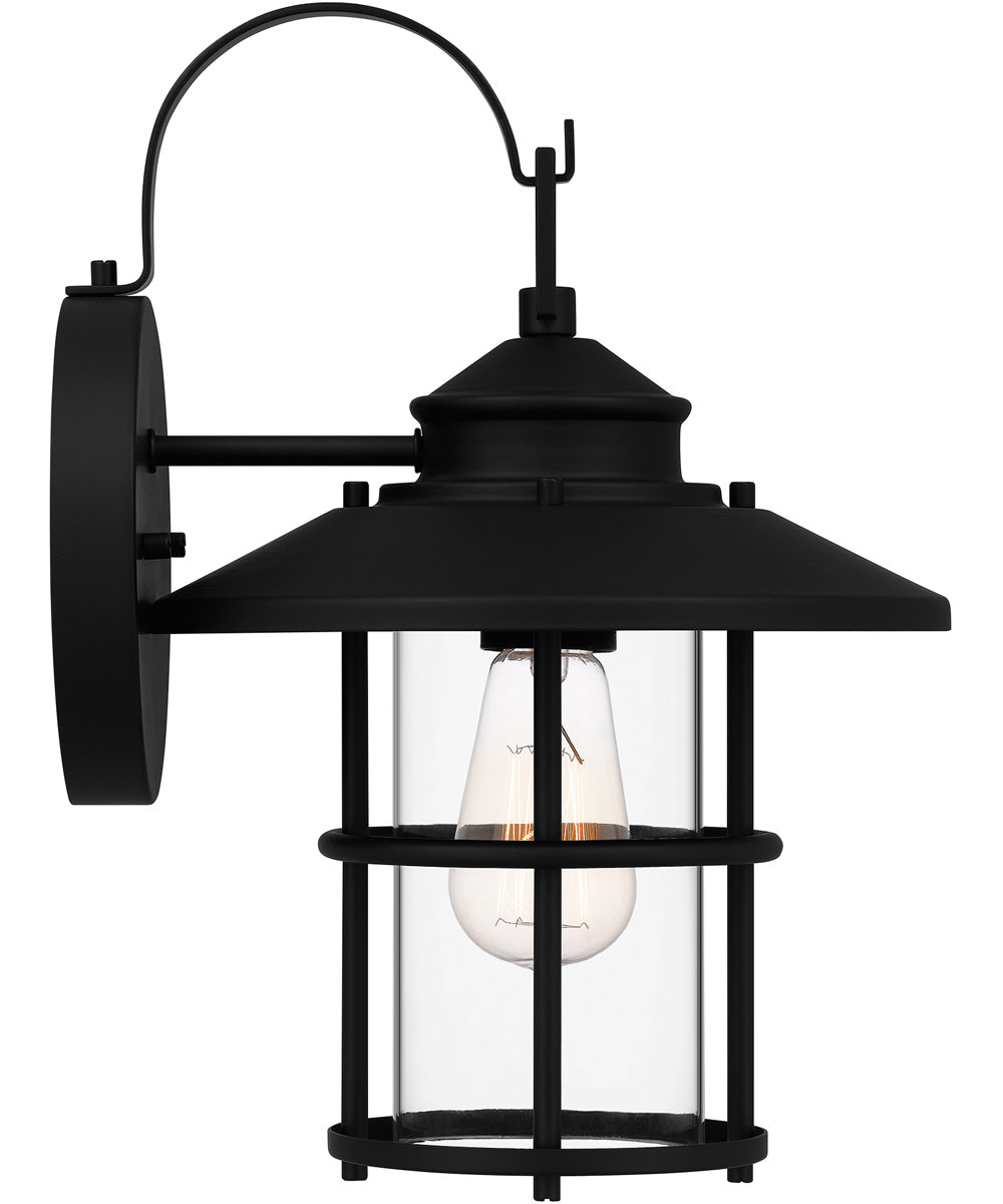 Lombard Medium 1-light Outdoor Wall Light  Coastal Armour Aluminum Matte Black