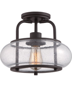 Trilogy Small 1-light Semi Flush Mount Old Bronze
