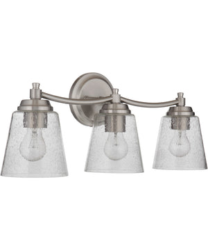 Tyler 3-Light Bath Vanity Light Brushed Polished Nickel