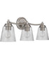 Tyler 3-Light Bath Vanity Light Brushed Polished Nickel