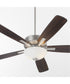 52" Ovation 2-light LED Ceiling Fan Satin Nickel