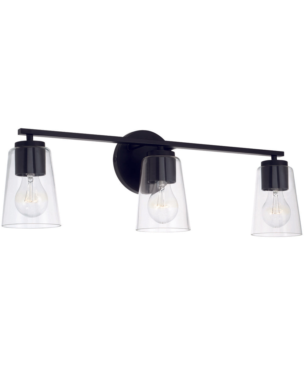 Portman 3-Light Vanity Matte Black