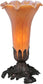 8"H Amber Pond Lily Accent Lamp