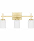 Wilburn Large 3-light Bath Light Satin Brass