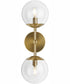 Atwell 2-Light Mid-Century Modern Wall Sconce Brushed Bronze