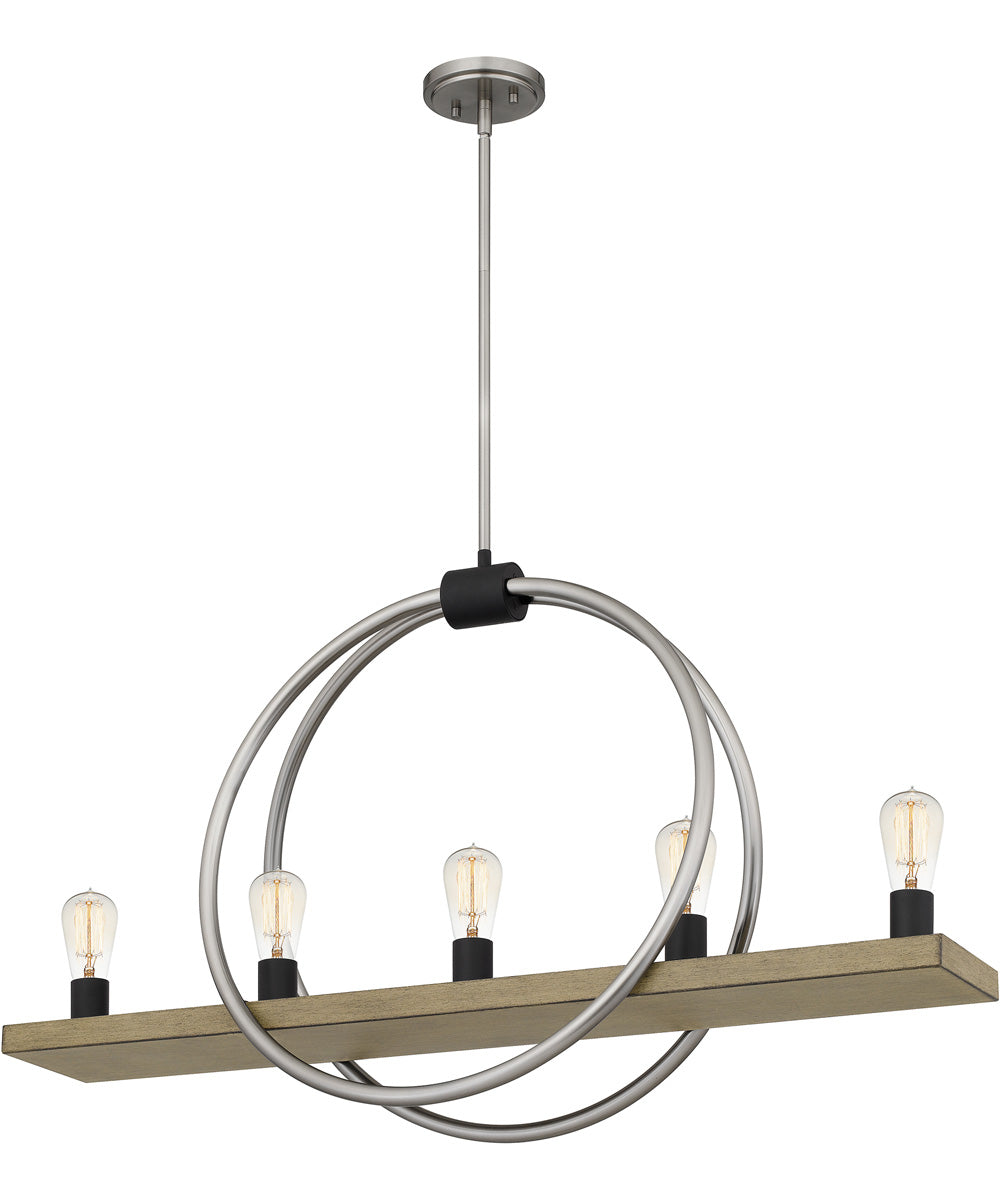 Sterling 5-light Island Light Brushed Nickel